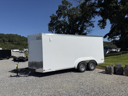 New 2027 Covered Wagon Trailers 7X16 TA2 BAR LCK POLY Cargo / Enclosed Trailer