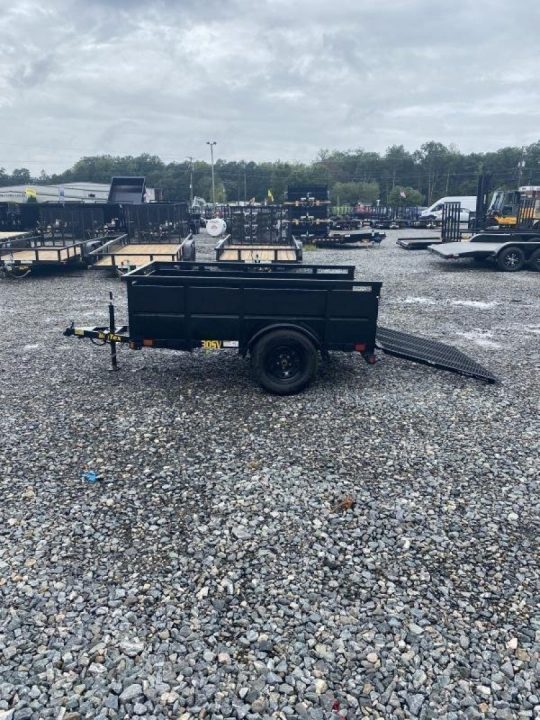 New 2027 Big Tex Trailers 5x8 30SV w/ 24" Solid Sides & 4' Spring Assist Ga Utility Trailer