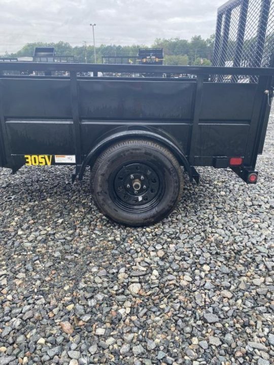 New 2027 Big Tex Trailers 5x8 30SV w/ 24" Solid Sides & 4' Spring Assist Ga Utility Trailer