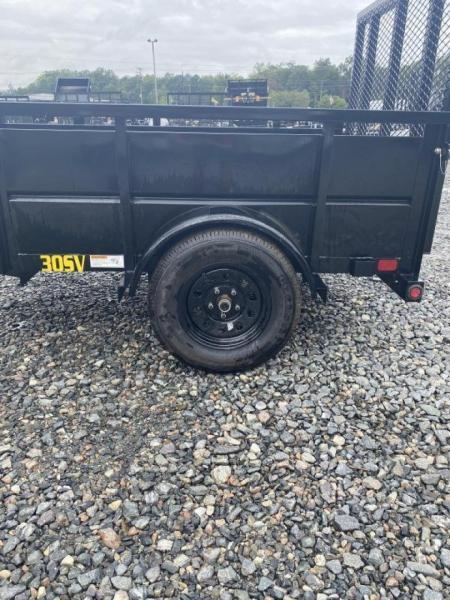 New 2027 Big Tex Trailers 5x8 30SV w/ 24" Solid Sides & 4' Spring Assist Ga Utility Trailer