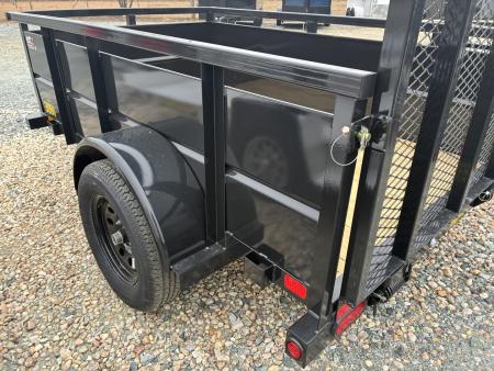 New 2027 Big Tex Trailers 5x8 30SV w/ 24" Solid Sides & 4' Spring Assist Ga Utility Trailer