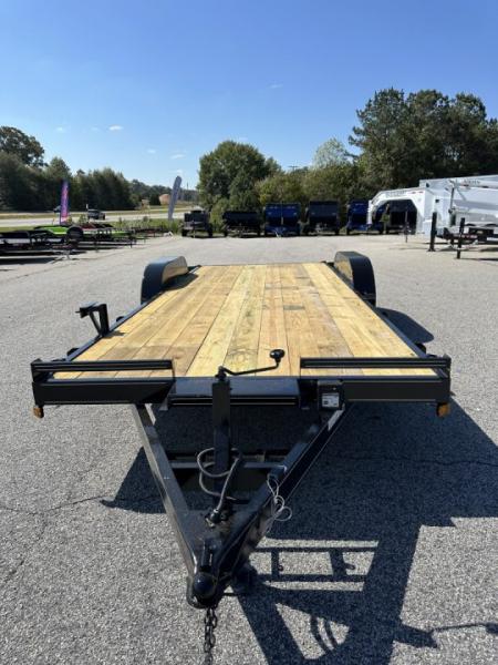 New 2027 20FT 10K WOOD FLOOR DELUXE CAR HAULER WITH 2 BRAKE AXLES AND RADIAL TIRE UPGRADE