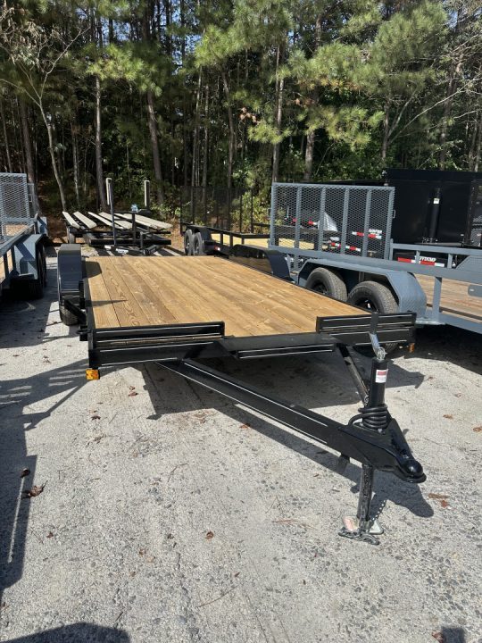 New 2027 18FT 7K WOOD FLOOR DELUXE CAR HAULER