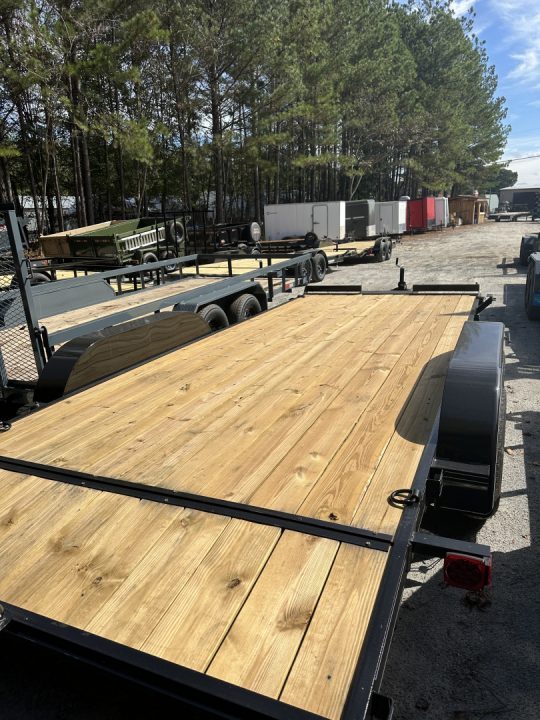 New 2027 18FT 7K WOOD FLOOR DELUXE CAR HAULER
