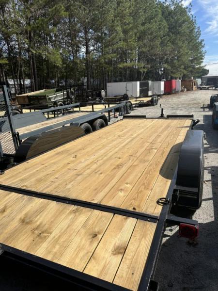 New 2027 18FT 7K WOOD FLOOR DELUXE CAR HAULER