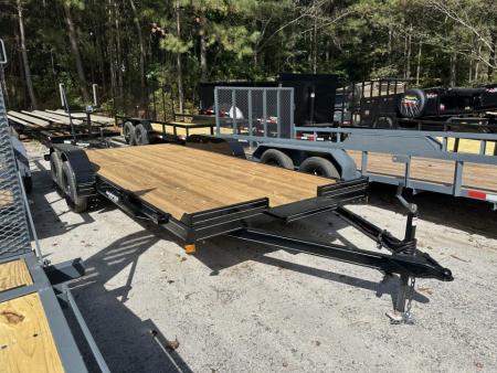 New 2027 18FT 7K WOOD FLOOR DELUXE CAR HAULER