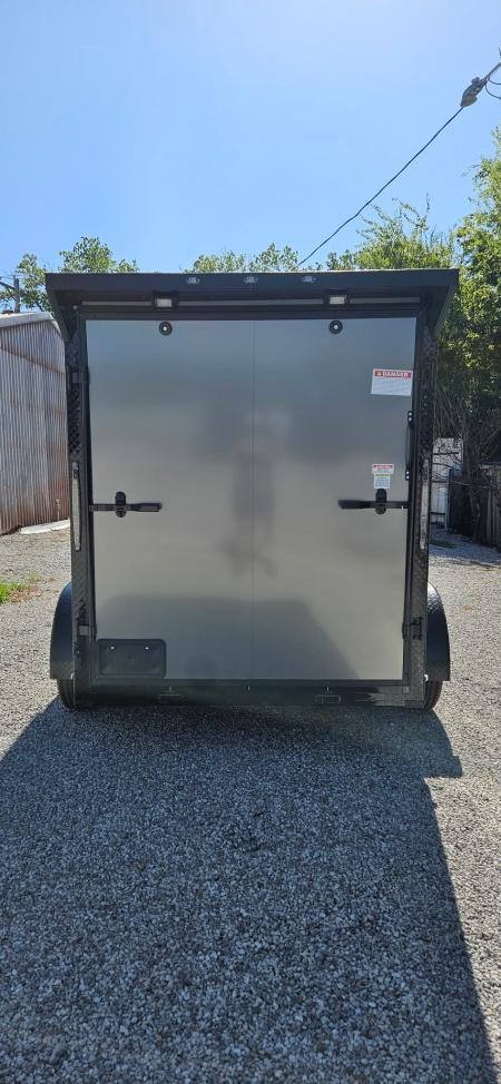 New 2026 Family Trailer 6x12 Tandem Axles Cargo / Enclosed Trailer- Screwless Exterior- Blackout Pkg- Rear Spoiler