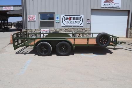 New 2026 Texas Bragg Trailers 77 X16' Pipe Top Utility Trailer