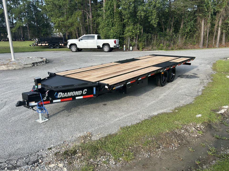 New 2027 Diamond C DET Tilt Trailer, 8.5x24 Full Tilt , Power up & Down, 8K Axles, #12,680 lbs