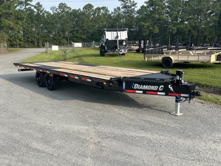 New 2027 Diamond C DET Tilt Trailer, 8.5x24 Full Tilt , Power up & Down, 8K Axles, #12,680 lbs