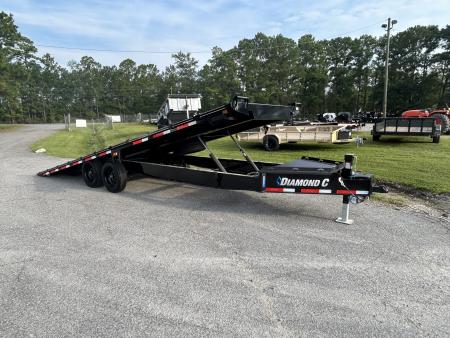New 2027 Diamond C DET Tilt Trailer, 8.5x24 Full Tilt , Power up & Down, 8K Axles, #12,680 lbs