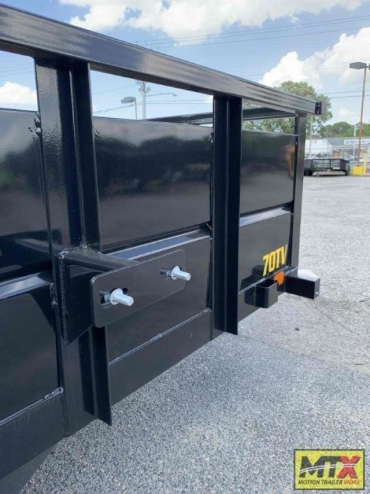 New 2027 Big Tex Trailers 14' 70TV w/' Solid Sides & 4' Gate Utility Trailer