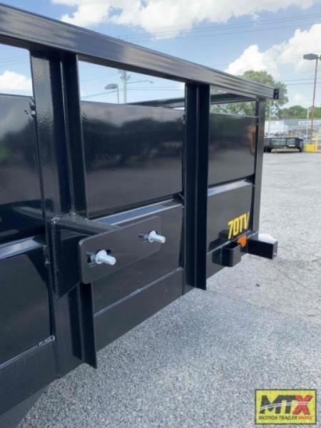 New 2027 Big Tex Trailers 14' 70TV w/' Solid Sides & 4' Gate Utility Trailer