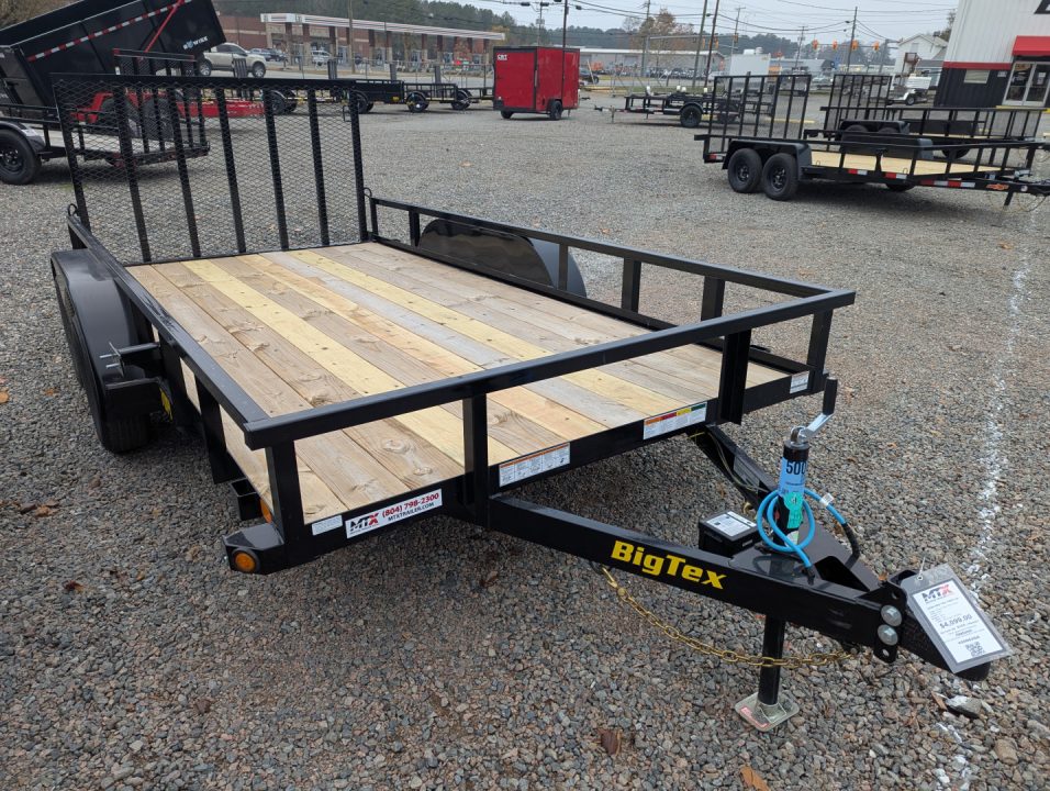 New 2027 Big Tex Trailers 14' 70PI w/ 4' Spring Assist Gate Utility Trailer
