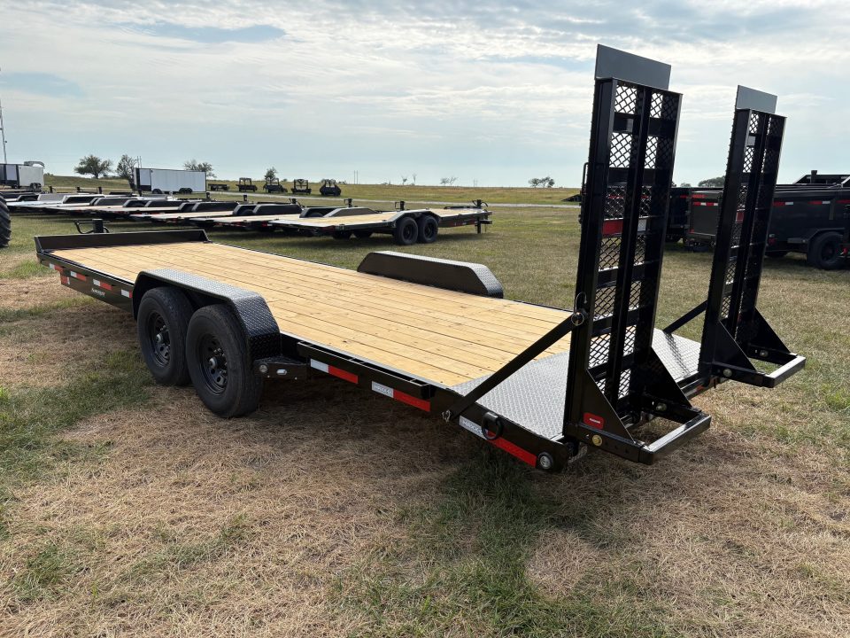 New 2027 MAXX-D 83x24 Tandem 14k Equipment Trailer W/ Stand Up Ramps