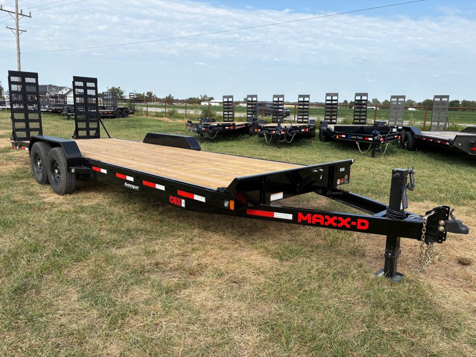 New 2027 MAXX-D 83x24 Tandem 14k Equipment Trailer W/ Stand Up Ramps