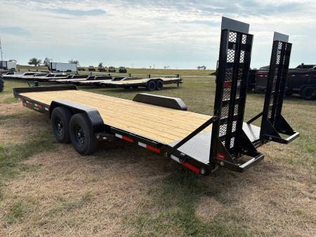 New 2027 MAXX-D 83x24 Tandem 14k Equipment Trailer W/ Stand Up Ramps