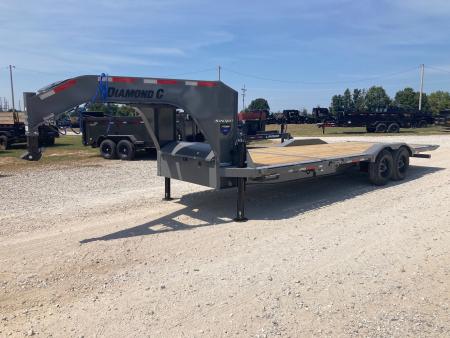 New 2027 Diamond C Trailers 102x24 TANDEM 20K GN TILT W/ 18' TILT BED, 6' STATIONARY DECK, HYDROJACKS & SOLAR CHARGER Tilt Trailer