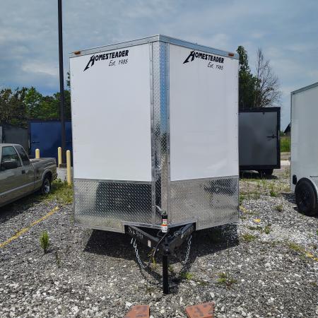 New 2027 Homesteader Trailer 7X14 TA, 6'5" Interior Height, 3.5K Axles, .030 Exterior, Intrepid package with barn doors Cargo / Enclosed Trailer