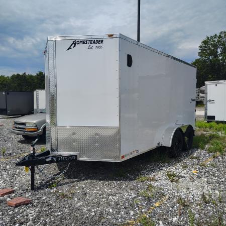 New 2027 Homesteader Trailer 7X14 TA, 6'5" Interior Height, 3.5K Axles, .030 Exterior, Intrepid package with barn doors Cargo / Enclosed Trailer