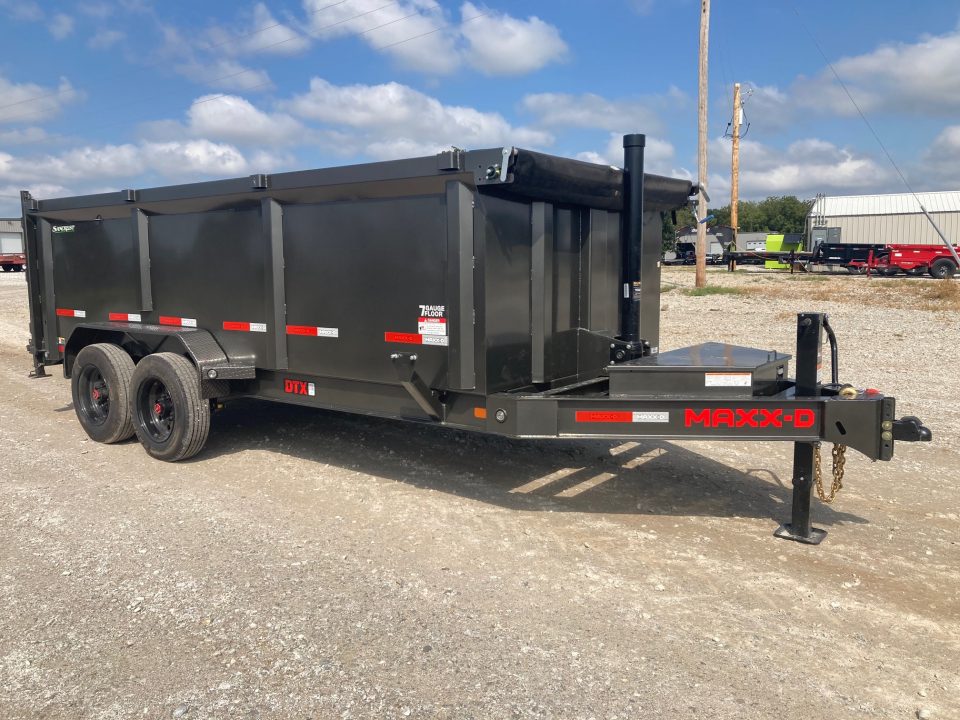 New 2027 MAXX-D 83X16 TANDEM 17.5K DUMP W/ 7GA FLOOR, 4' SIDES, SLIDE IN RAMP & WIRELESS REMOTE Dump Trailer