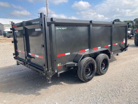 New 2027 MAXX-D 83X16 TANDEM 17.5K DUMP W/ 7GA FLOOR, 4' SIDES, SLIDE IN RAMP & WIRELESS REMOTE Dump Trailer
