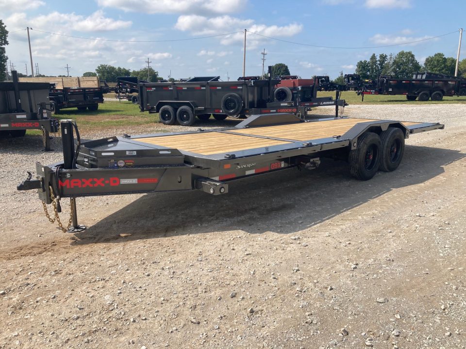 New 2027 MAXX-D 102X22 TANDEM 21K W/ 16' TILT DECK, 6' STATIONARY DECK, DRIVE OVER FENDERS & HYDROJACKS Tilt Trailer