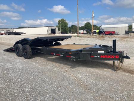 New 2027 MAXX-D 102X22 TANDEM 21K W/ 16' TILT DECK, 6' STATIONARY DECK, DRIVE OVER FENDERS & HYDROJACKS Tilt Trailer