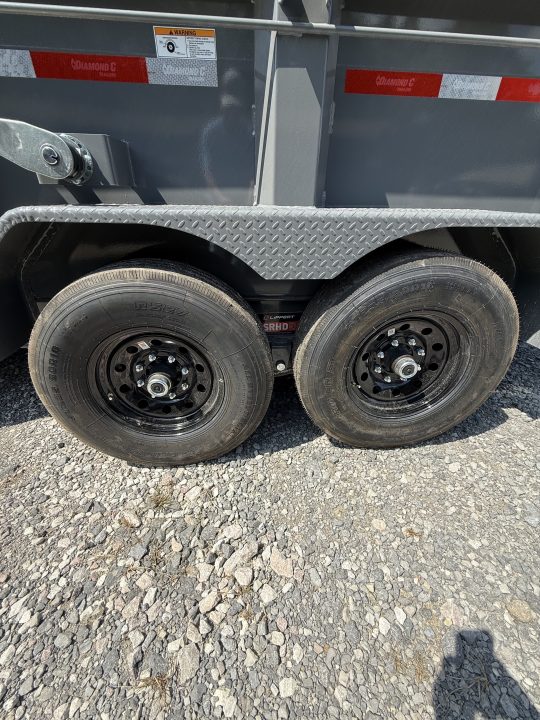 New 2027 Diamond C LPT 207 14’ Dump Trailer, HYD JACK, BOARD BRACKETS, 32” SIDES