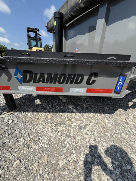 New 2027 Diamond C LPT 207 14’ Dump Trailer, HYD JACK, BOARD BRACKETS, 32” SIDES