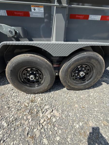 New 2027 Diamond C LPT 207 14’ Dump Trailer, HYD JACK, BOARD BRACKETS, 32” SIDES