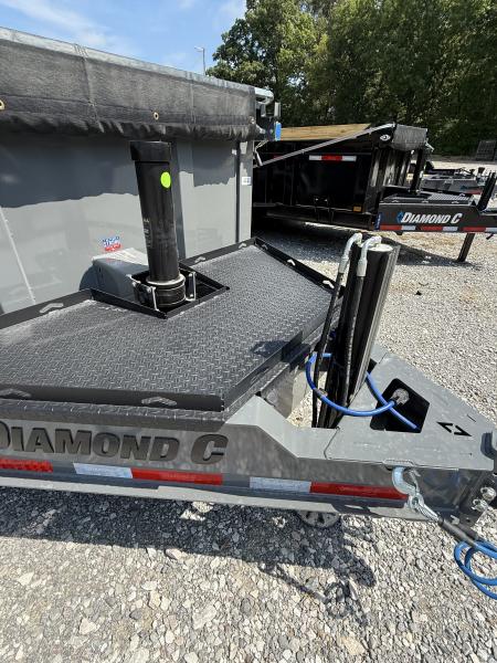 New 2027 Diamond C LPT 207 14’ Dump Trailer, HYD JACK, BOARD BRACKETS, 32” SIDES
