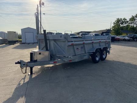 New BND Galvanized 7X14 Dump Trailer