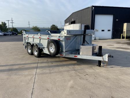 New BND Galvanized 7X14 Dump Trailer