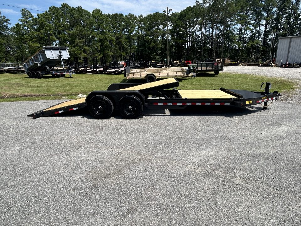 New 2027 Big Tex 16TI Tilt Trailer, 83X22 (16ft Tilt+6ft Stationary), 8K Axles, I-Beam Frame , Fork Holders