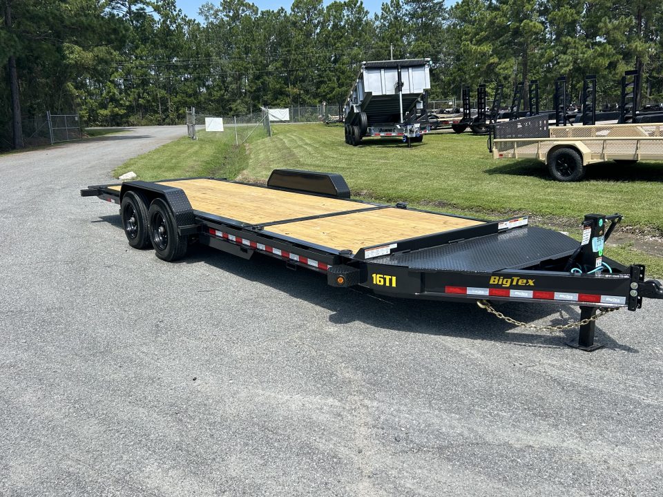 New 2027 Big Tex 16TI Tilt Trailer, 83X22 (16ft Tilt+6ft Stationary), 8K Axles, I-Beam Frame , Fork Holders