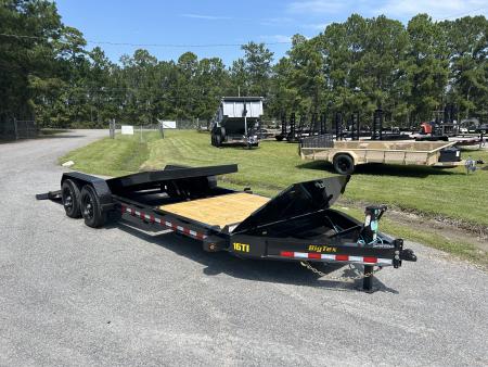 New 2027 Big Tex 16TI Tilt Trailer, 83X22 (16ft Tilt+6ft Stationary), 8K Axles, I-Beam Frame , Fork Holders