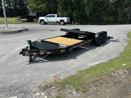 New 2027 Big Tex 16TI Tilt Trailer, 83X22 (16ft Tilt+6ft Stationary), 8K Axles, I-Beam Frame , Fork Holders
