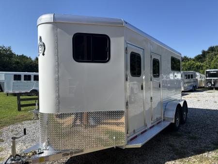 New 2027 Adam 2 Horse Straightload JuLite Bumper Pull Horse Trailer