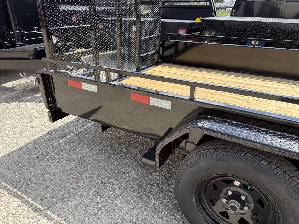 New 2027 Sure-Trac 7X18 TANDEM STEEL HIGH SIDE Utility Trailer