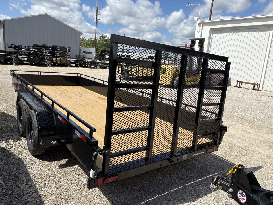 New 2027 Sure-Trac 7X18 TANDEM STEEL HIGH SIDE Utility Trailer
