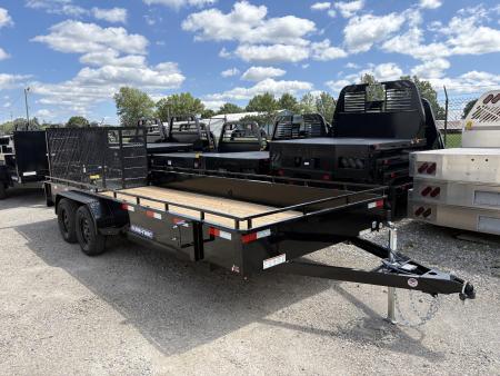 New 2027 Sure-Trac 7X18 TANDEM STEEL HIGH SIDE Utility Trailer