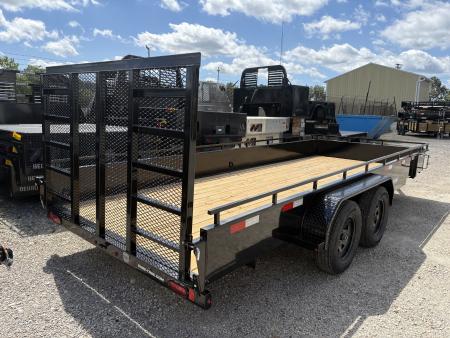 New 2027 Sure-Trac 7X18 TANDEM STEEL HIGH SIDE Utility Trailer