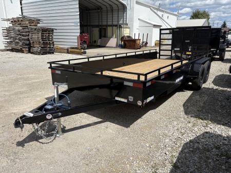New 2027 Sure-Trac 7X18 TANDEM STEEL HIGH SIDE Utility Trailer