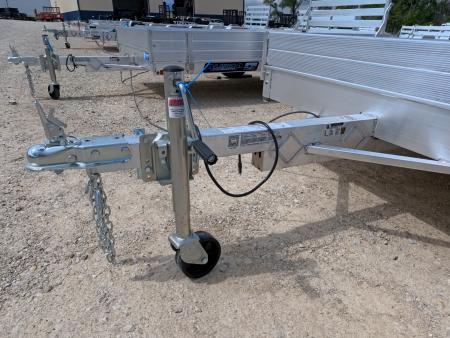 New 2027 Aluma 63 x 10 ESA Utility Trailer with 13  Steel Rims, 12  Solid Front and Sides , 2K GVWR and Straight Tailgate