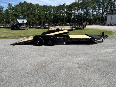 New 2027 Big Tex 16TI Tilt Trailer, 83X22 (16ft Tilt+6ft Stationary), 8K Axles, I-Beam Frame , Fork Holders