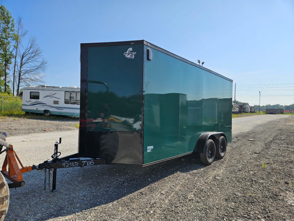 New 2026 Maximum Cargo Trailers 7x16 TA, 7' interior height , 3.5k axles, .080 polycore Cargo / Enclosed Trailer