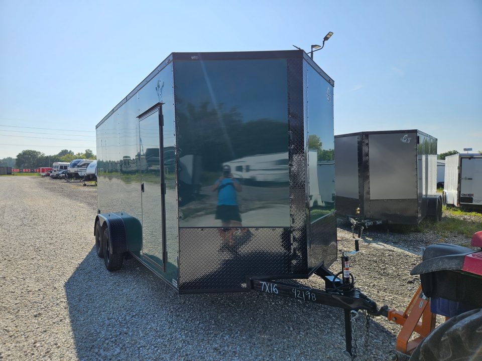 New 2026 Maximum Cargo Trailers 7x16 TA, 7' interior height , 3.5k axles, .080 polycore Cargo / Enclosed Trailer