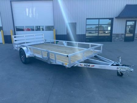 New 2027 H&H Aluminum 82 x14' 5k Rail Side Utility Trailer