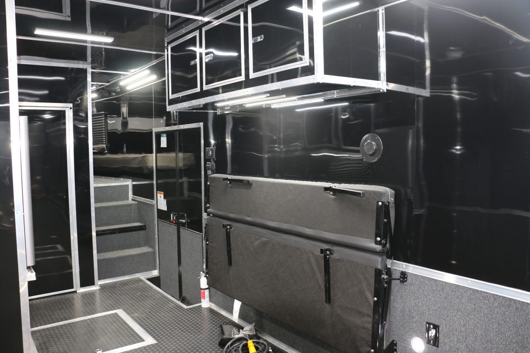 New 2026 Cargo Mate 8.5 X 44 ELIMINATOR SS RACE TRAILER W/ BATH, BED AND MUCH MORE
